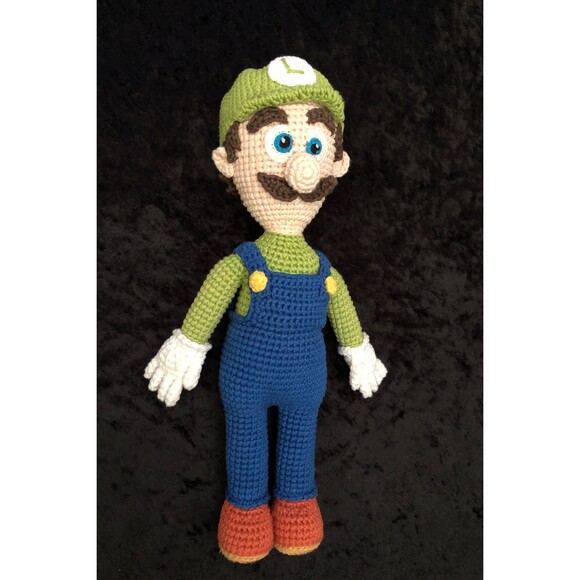 Luigi Handmade doll crochet carácter, Amigurumi, Plush...